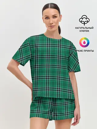 Женская пижама с шортами / The Gentlemen Green