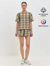 Женская пижама с шортами / The Gentlemen Beige