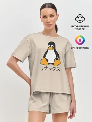 Женская пижама с шортами / Linux