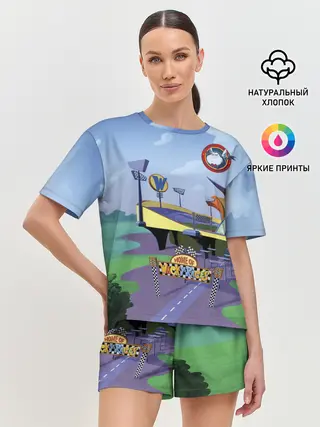 Женская пижама с шортами / Bella Badge