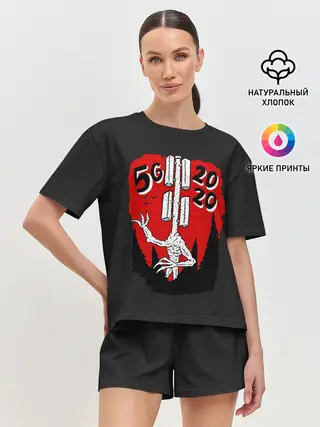 Женская пижама с шортами / Сиреноголовый