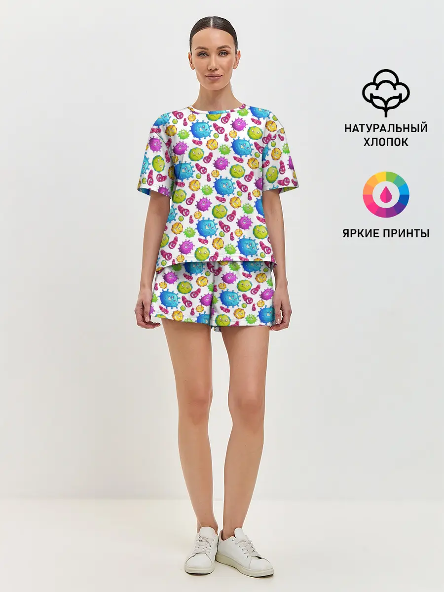 Женская пижама с шортами / Вирус