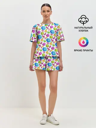 Женская пижама с шортами / Вирус
