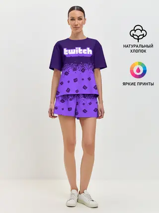 Женская пижама с шортами / TWITCH / ТВИЧ