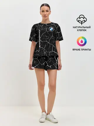 Женская пижама с шортами / BMW / БМВ