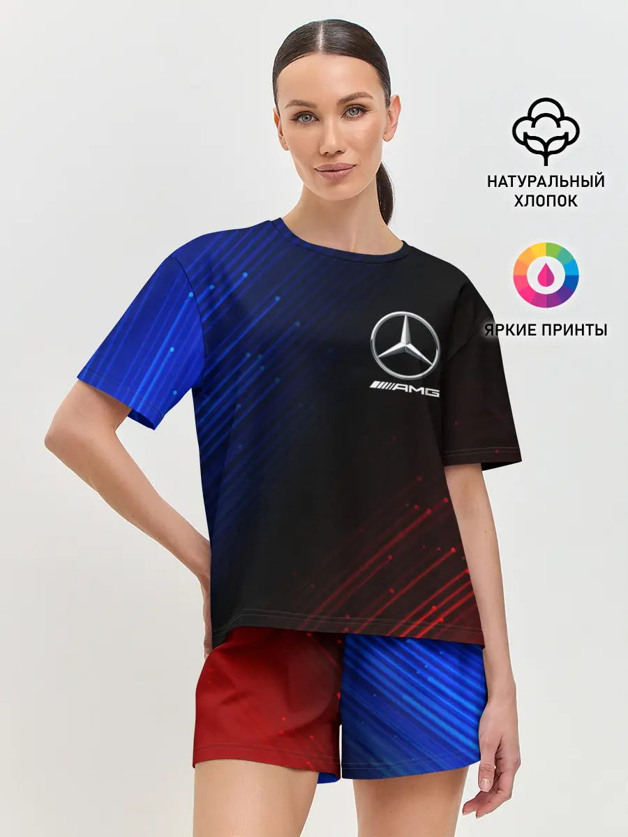Женская пижама с шортами / MERCEDES / МЕРСЕДЕС