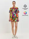Женская пижама с шортами / Лев Artistic Art