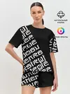 Женская пижама с шортами / Иероглифы
