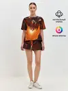 Женская пижама с шортами / Дракон Лавы
