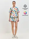 Женская пижама с шортами / Кошачья стая