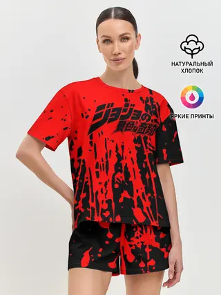 Женская пижама с шортами / Приключения ДжоДжо
