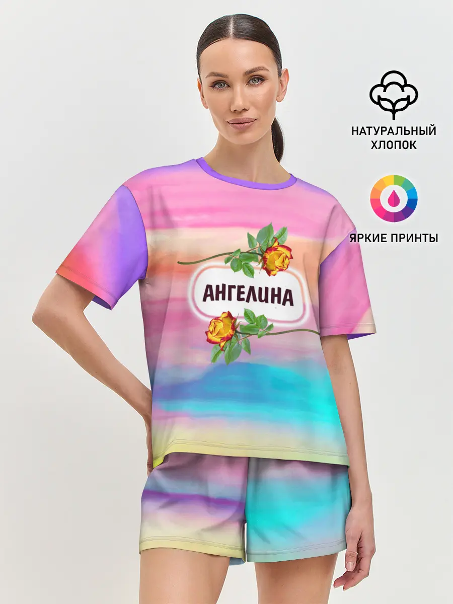 Женская пижама с шортами / Ангелина