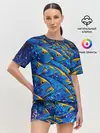 Женская пижама с шортами / Рыбалка