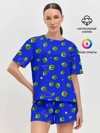 Женская пижама с шортами / Лягушка Пепе
