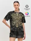 Женская пижама с шортами / Стимпанк Скелет