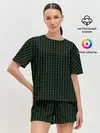 Женская пижама с шортами / Бинарный код