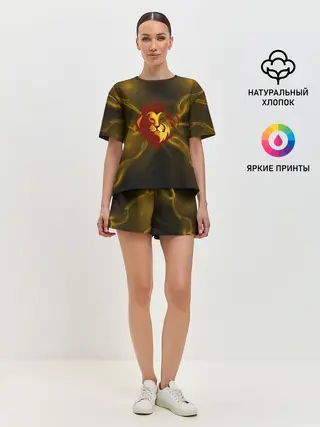 Женская пижама с шортами / King Lion