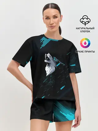 Женская пижама с шортами / Sky Wolf
