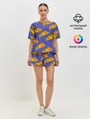 Женская пижама с шортами / Кусочки пиццы
