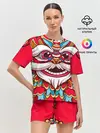 Женская пижама с шортами / Морда Азиатского Льва