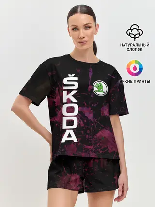 Женская пижама с шортами / Шкода
