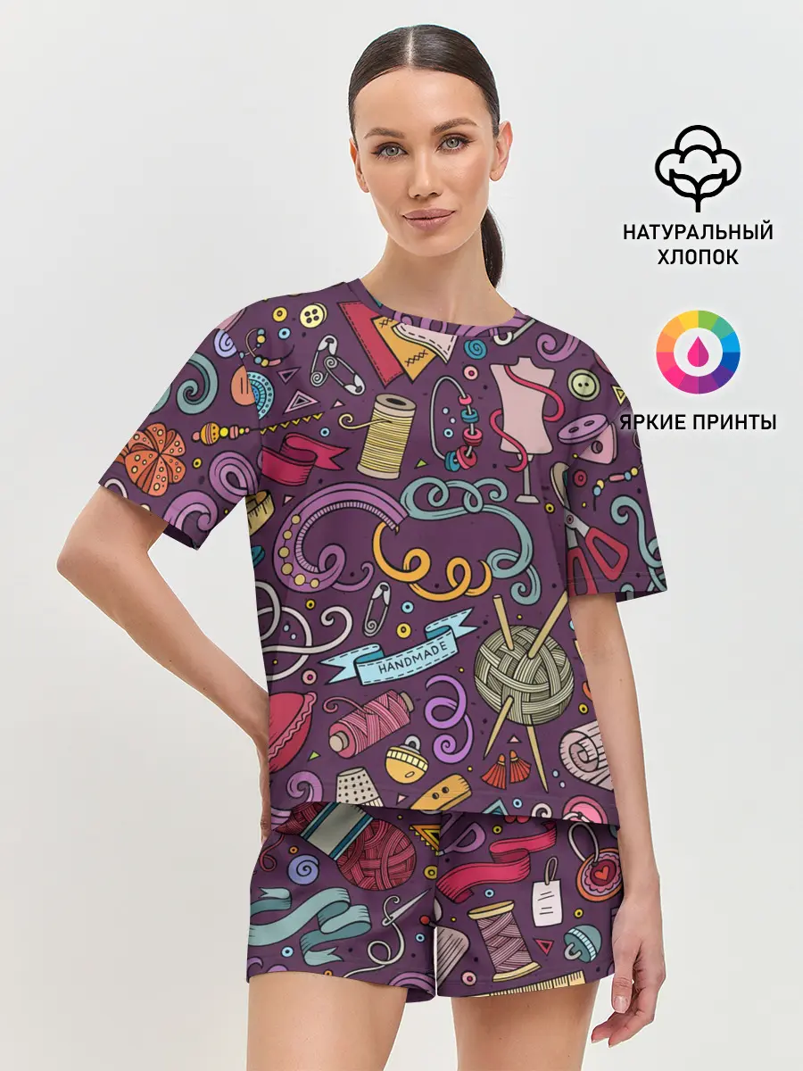 Женская пижама с шортами / шитье