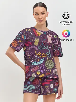 Женская пижама с шортами / шитье