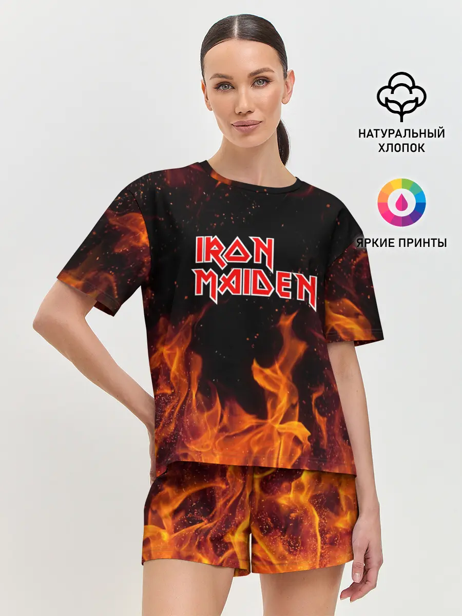 Женская пижама с шортами / Iron Maiden