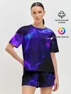 Женская пижама с шортами / Космическое небо