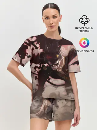 Женская пижама с шортами / Астер в боевой позе