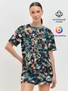 Женская пижама с шортами / Линии в пространстве