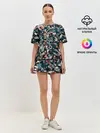 Женская пижама с шортами / Линии в пространстве
