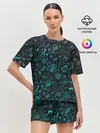 Женская пижама с шортами / Наука