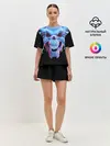 Женская пижама с шортами / Череп Психоделика