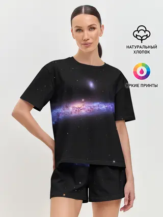 Женская пижама с шортами / Скопление звезд