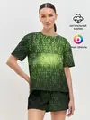 Женская пижама с шортами / Двоичный код