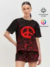 Женская пижама с шортами / Peace Banksy