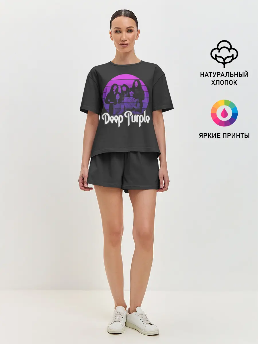 Женская пижама с шортами / Deep Purple