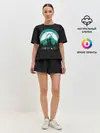 Женская пижама с шортами / HH в круге бирюзовом