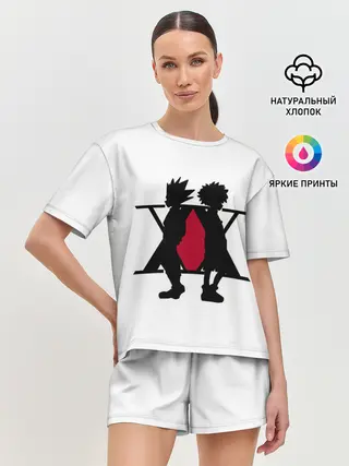 Женская пижама с шортами / XX Гон Фрикс и Киллуа Золдик