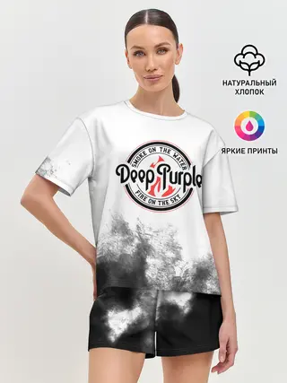 Женская пижама с шортами / Deep Purple