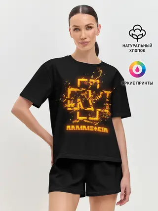 Женская пижама с шортами / RAMMSTEIN