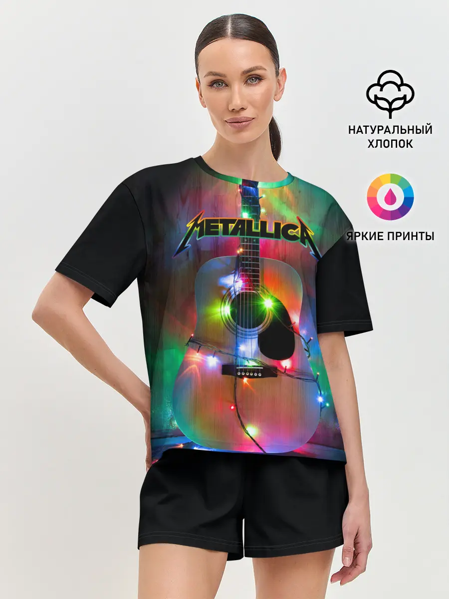 Женская пижама с шортами / Metallica
