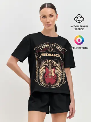 Женская пижама с шортами / Metallica