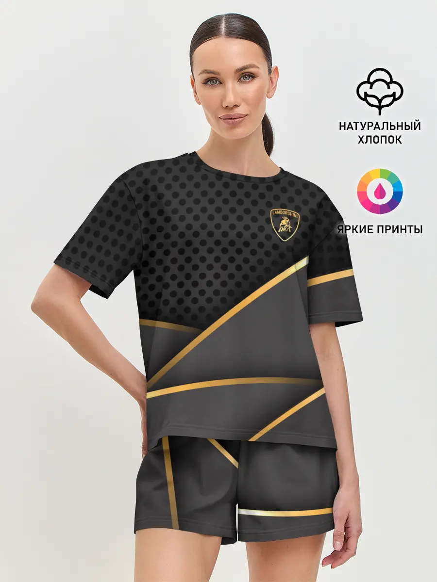 Женская пижама с шортами / Lamborghini
