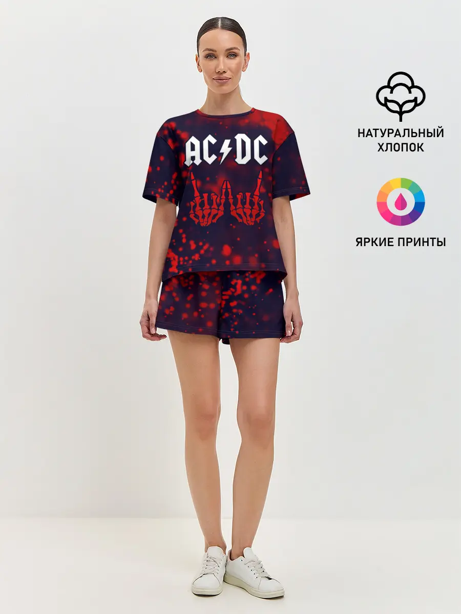 Женская пижама с шортами / AC DС