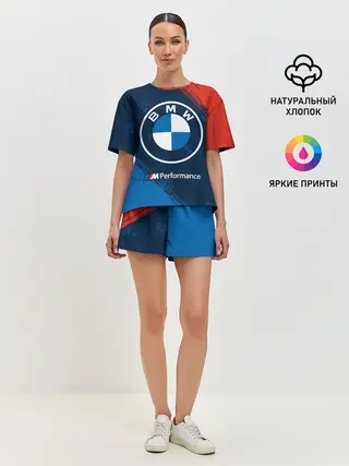 Женская пижама с шортами / BMW / БМВ
