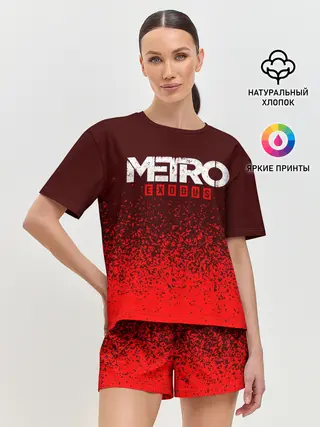 Женская пижама с шортами / METRO EXODUS / МЕТРО ИСХОД