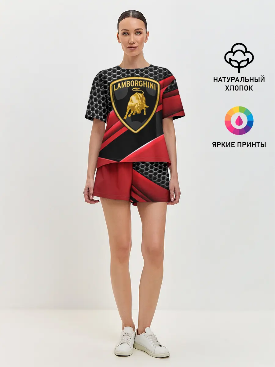 Женская пижама с шортами / Lamborghini