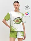 Женская пижама с шортами / Авокадо